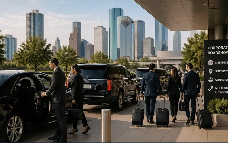 Group of official clients loading the luxury vehicles during OTC 